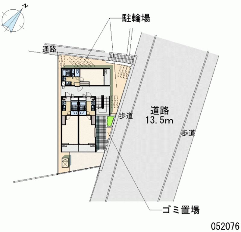 レオパレスヒルサイド松尾Ⅱ 区画図