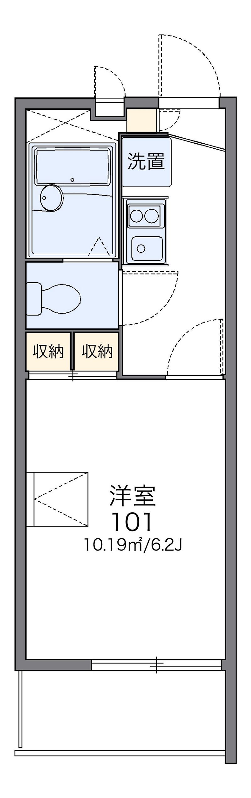 レオパレスＭ＆Ｍ２１四日市 間取図