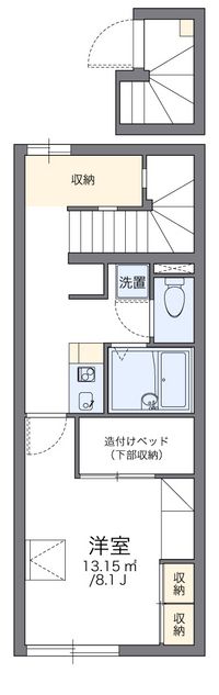 レオパレスピアチェーレ 間取り図