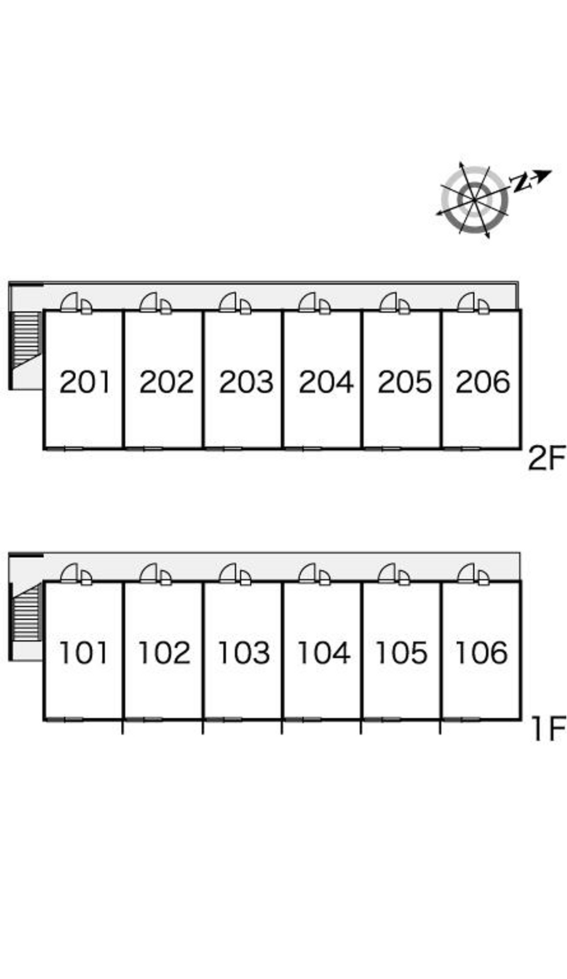 レオパレスセブンハート上田 間取り配置図