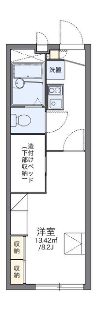 レオパレス花森 間取り図