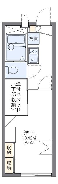 レオパレスミラドール十塚Ｂ 間取り図