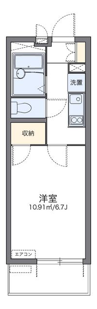 レオパレス東山山麓 間取り図