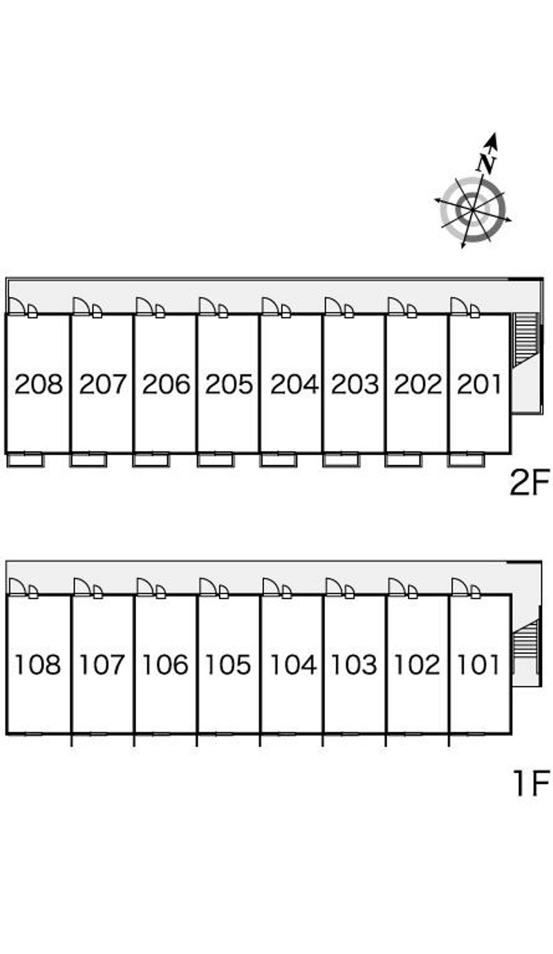 レオパレス萌 間取配置図