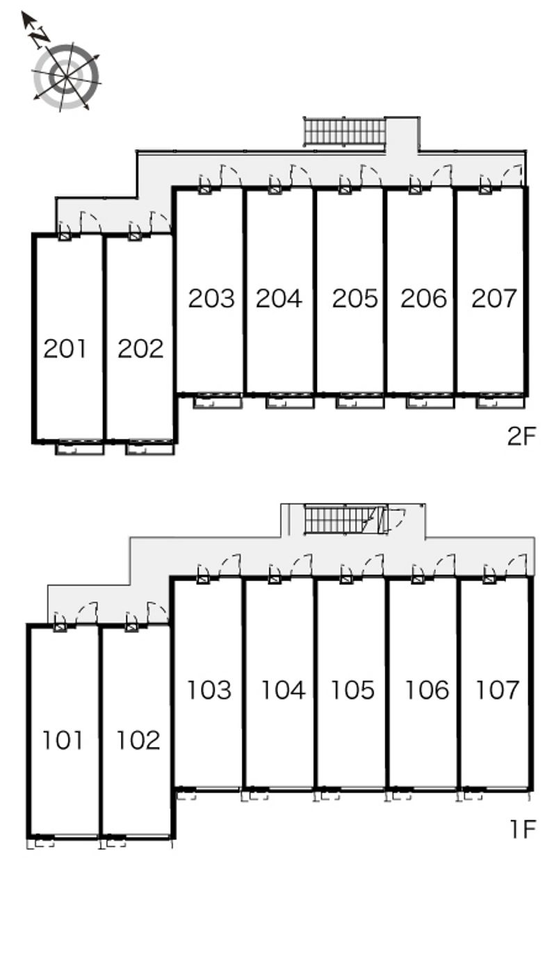 レオパレス梅花 間取り配置図