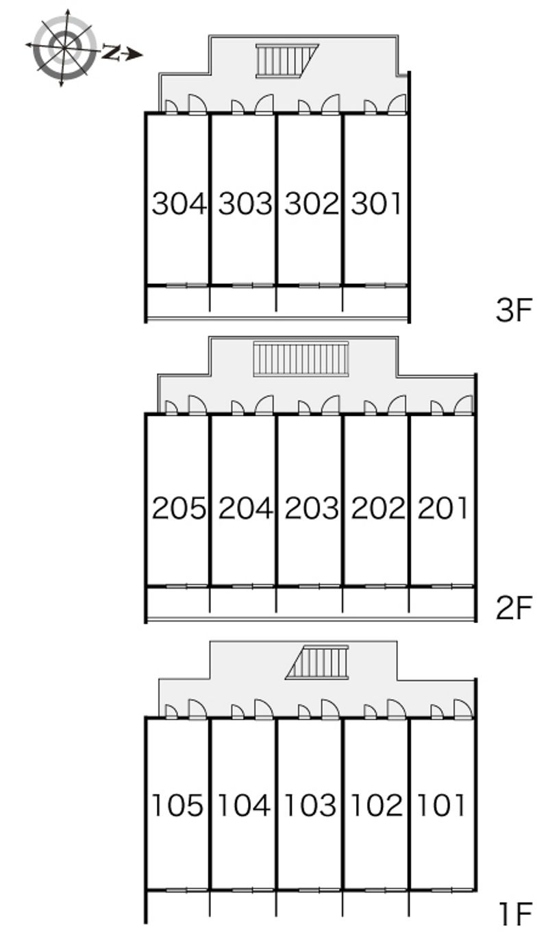 レオパレスエルソル 間取り配置図