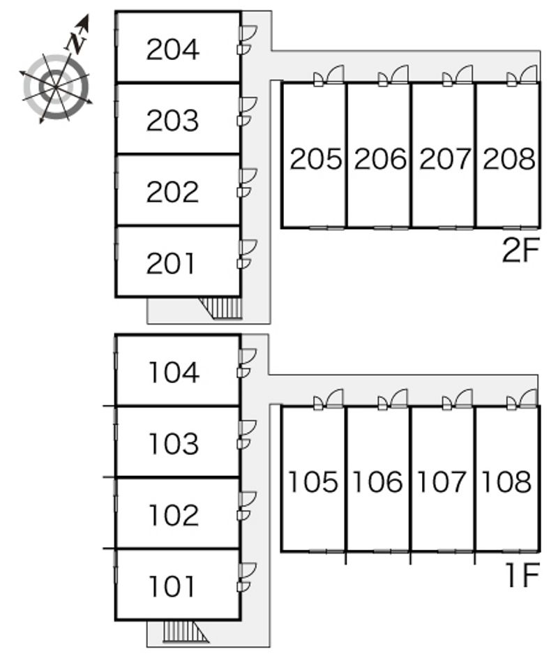 レオパレスマウンテン 間取配置図