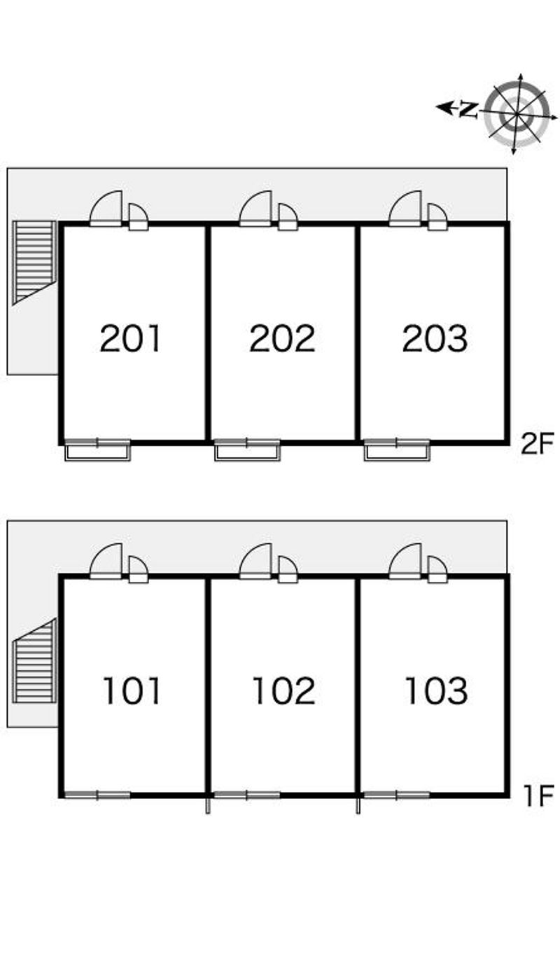 レオパレスラピスＡ 間取り配置図