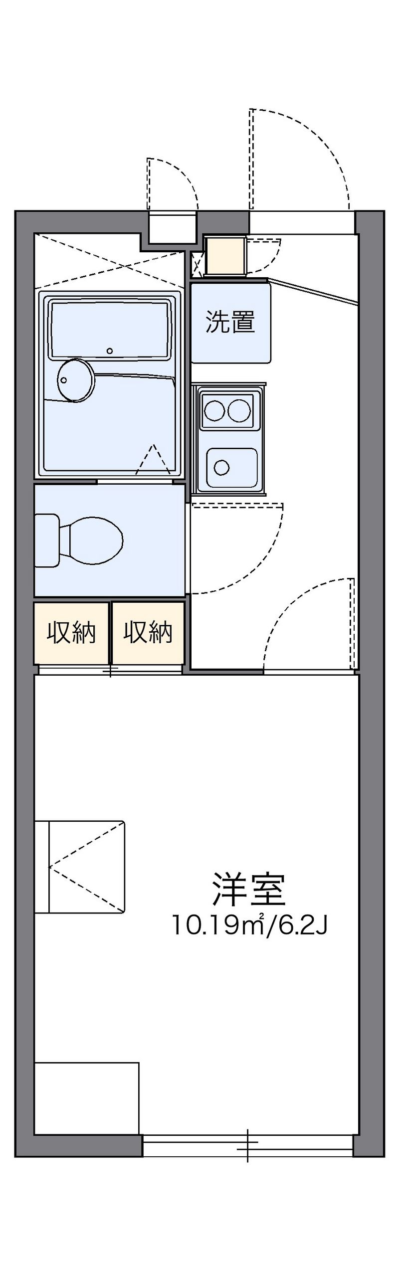 レオパレスフォンティーヌ 間取図