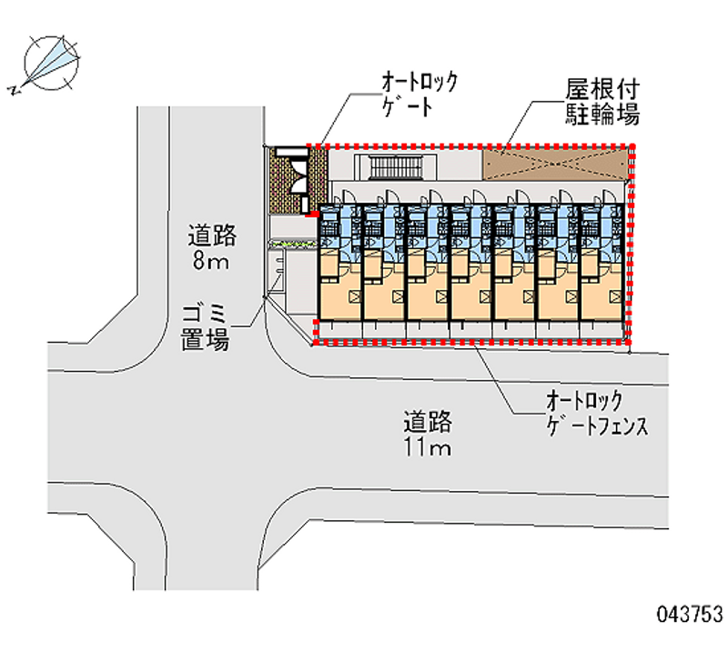 レオパレスアーク姫島 区画図