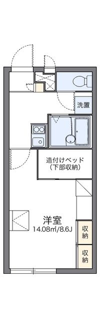 レオパレス宮腰 間取り図