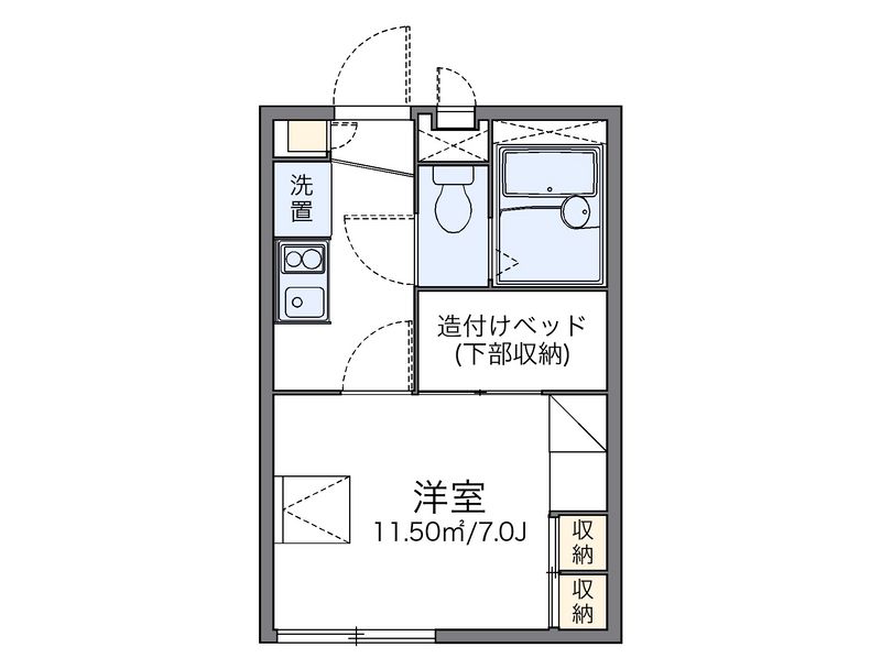 レオパレス栄町 間取図