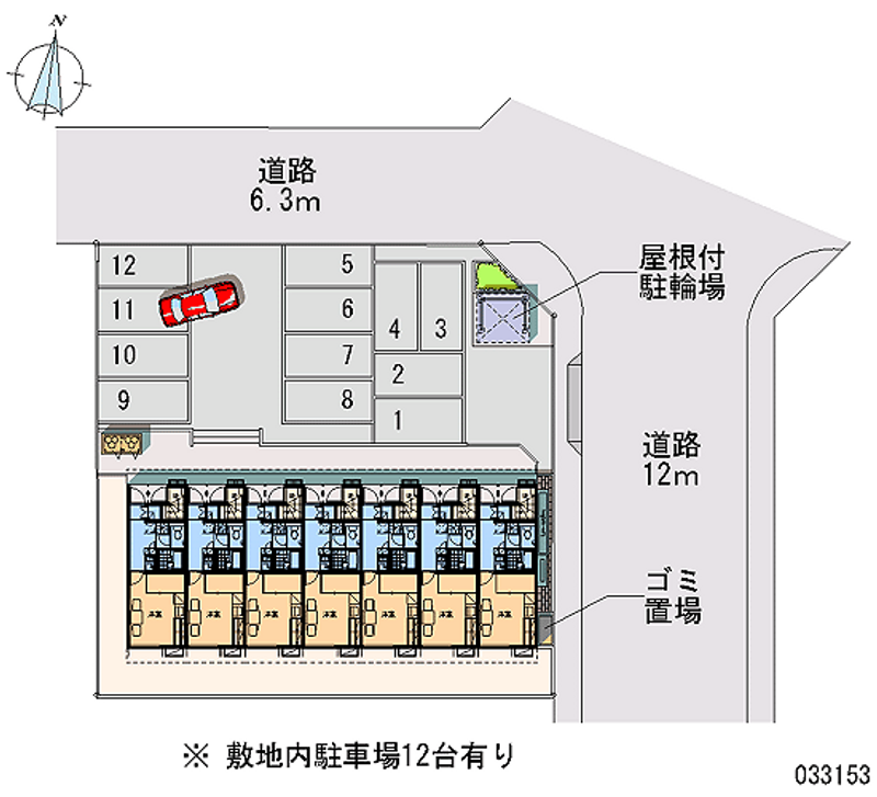 レオパレス東 月極駐車場