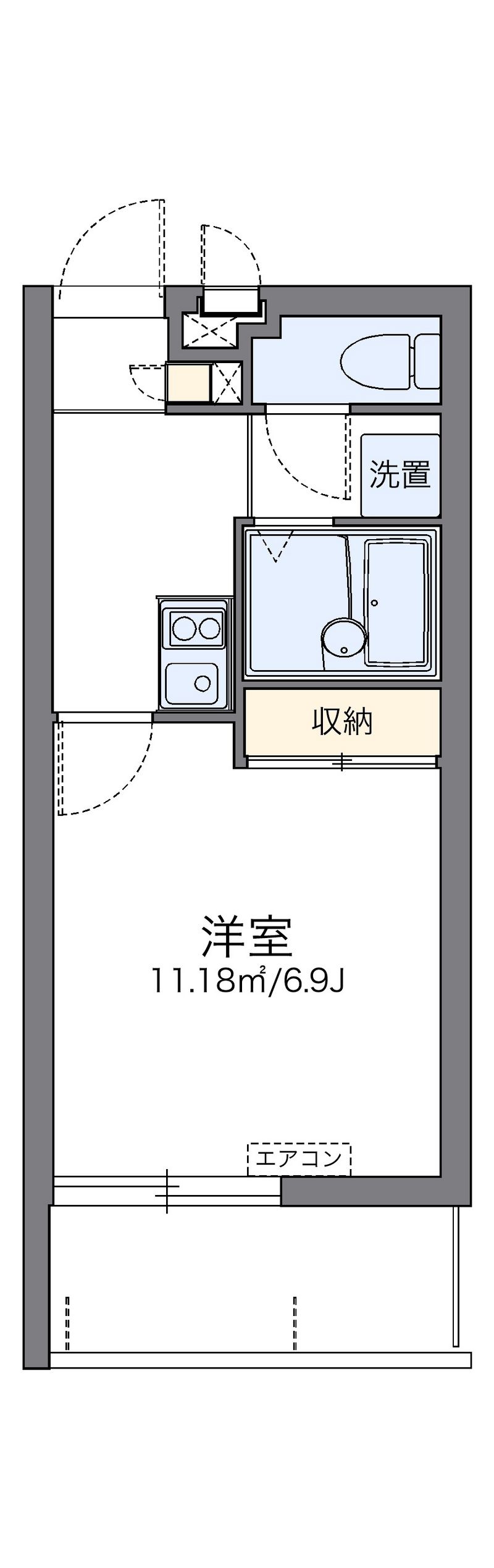 leopalace Kokura 户型图