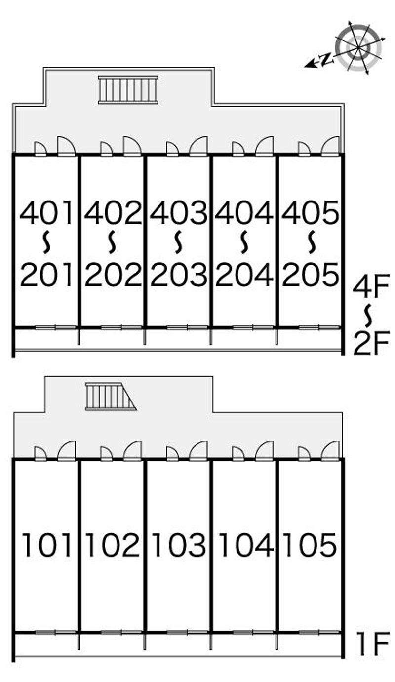 レオパレス夢眠舎 間取配置図
