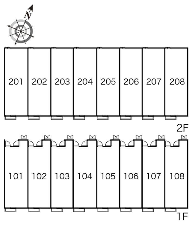 レオパレスリバティ 間取配置図