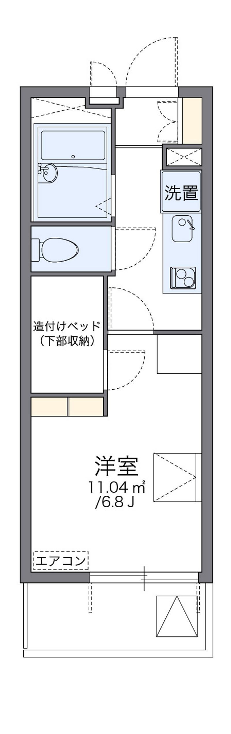 レオパレスアーバンコート熱田 間取図