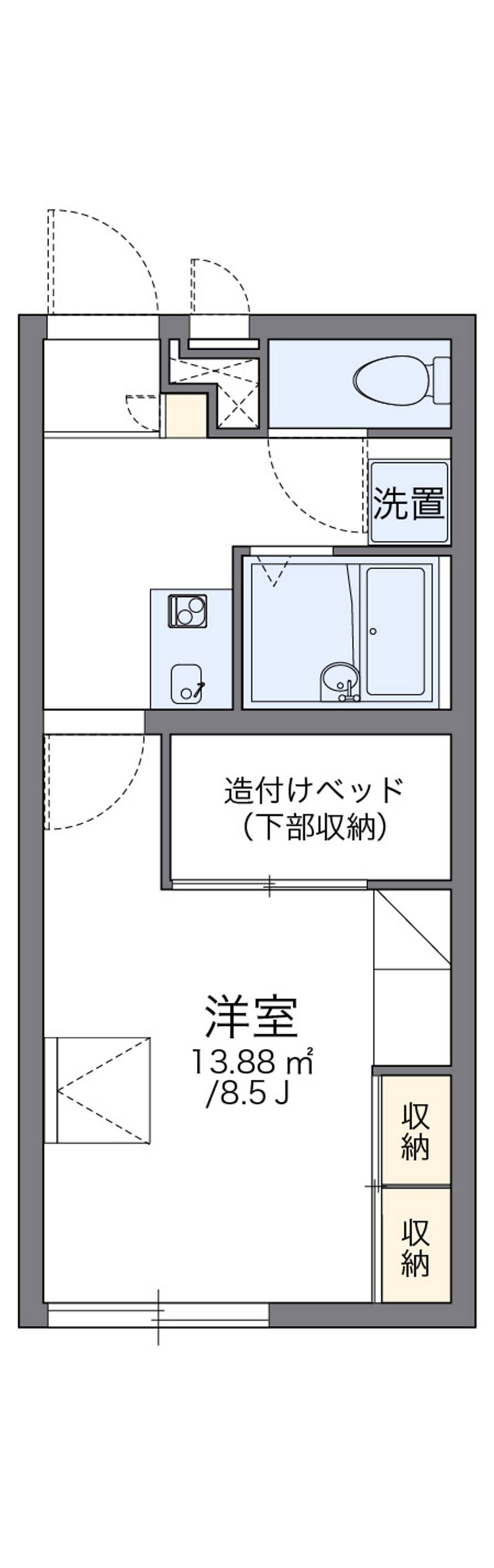 レオパレスシャルマン 間取図