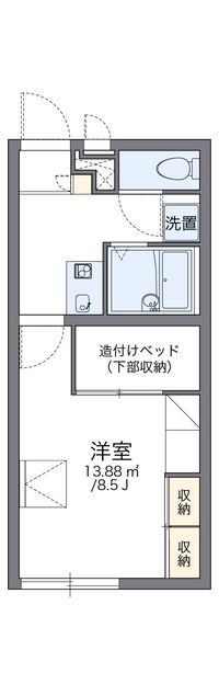 レオパレスシャルマン 間取り図