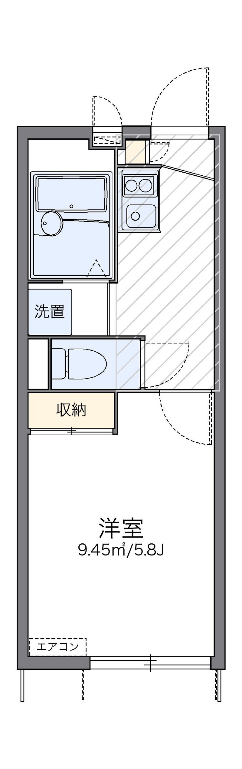 レオパレスフルール西綾瀬 間取り