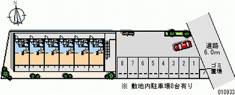 レオパレス森岡 月極駐車場