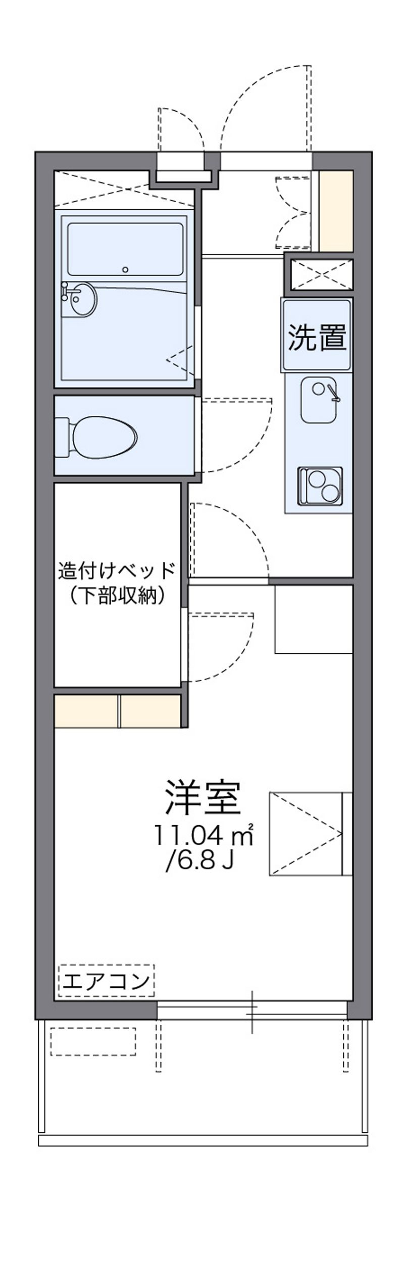 leopalace Keiraku Floor plan