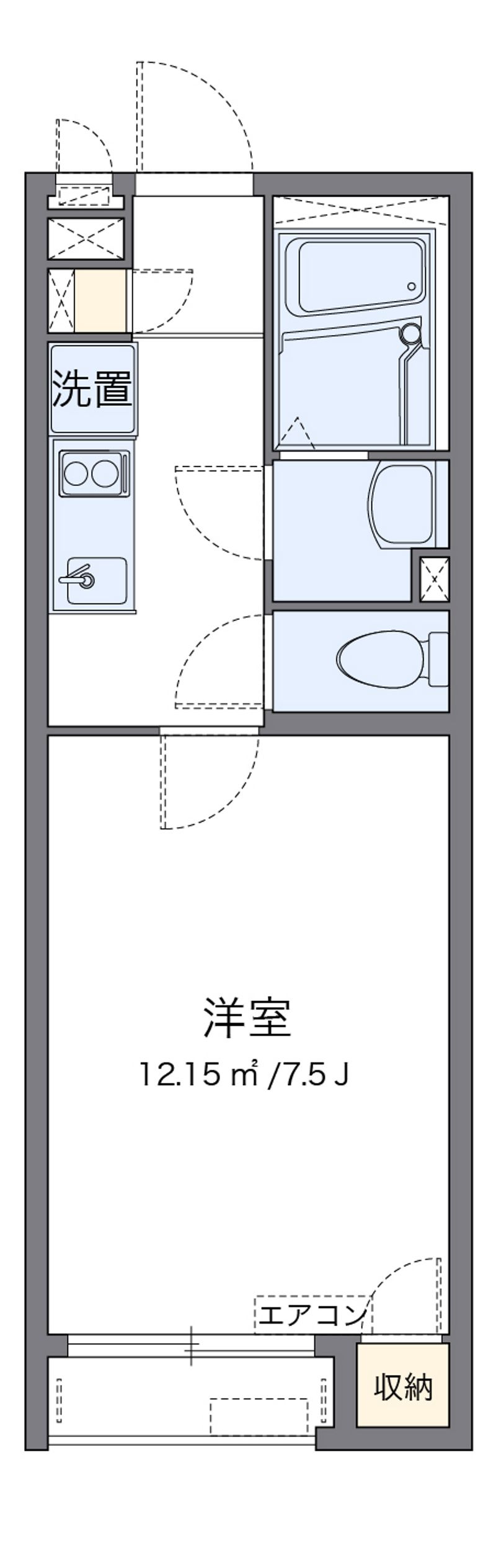 クレイノサンフィットハイム日進 間取図