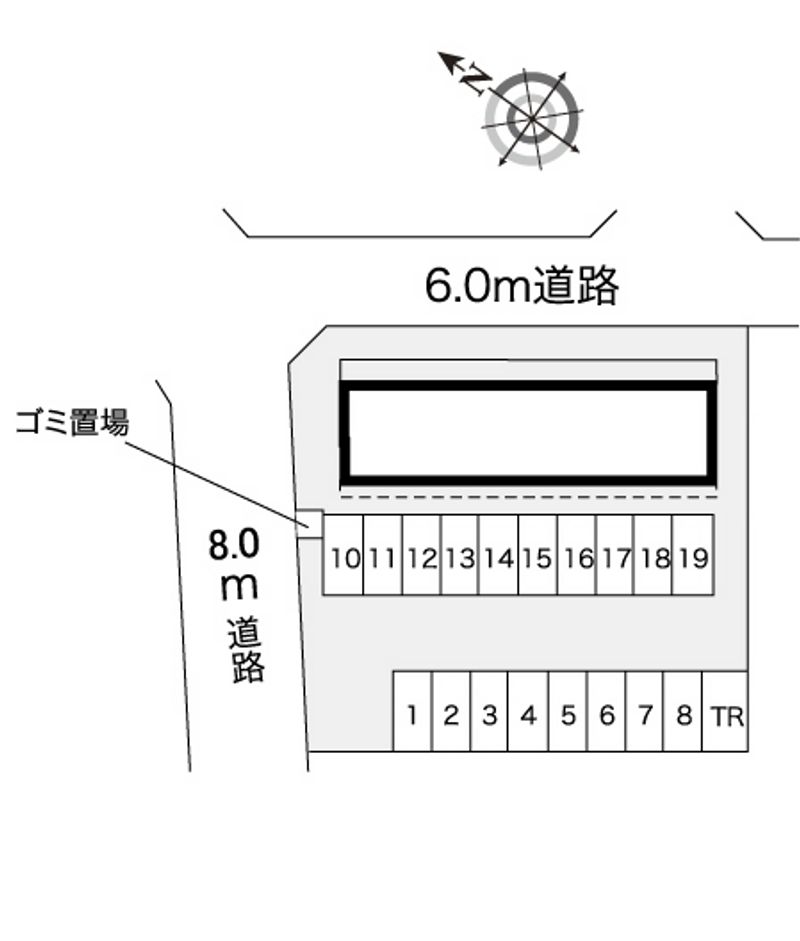 レオパレスＣＲＥＣＥＲ 配置図
