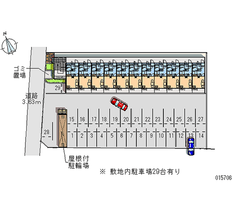 15706 bãi đậu xe hàng tháng