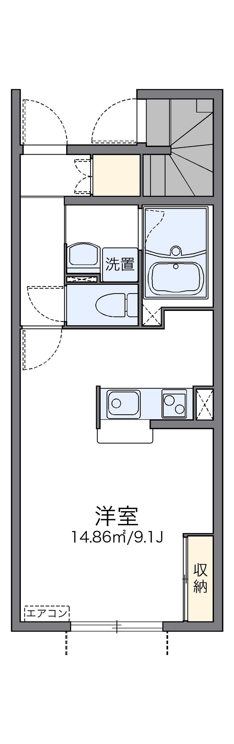 レオネクストＪＫ３ 間取図