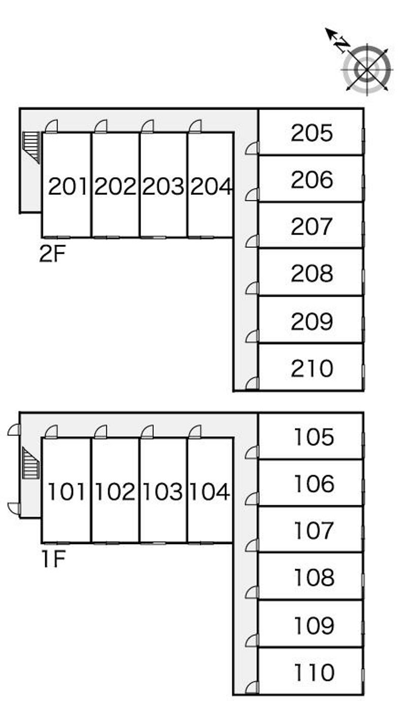 レオパレス石狩フローラ 間取り配置図