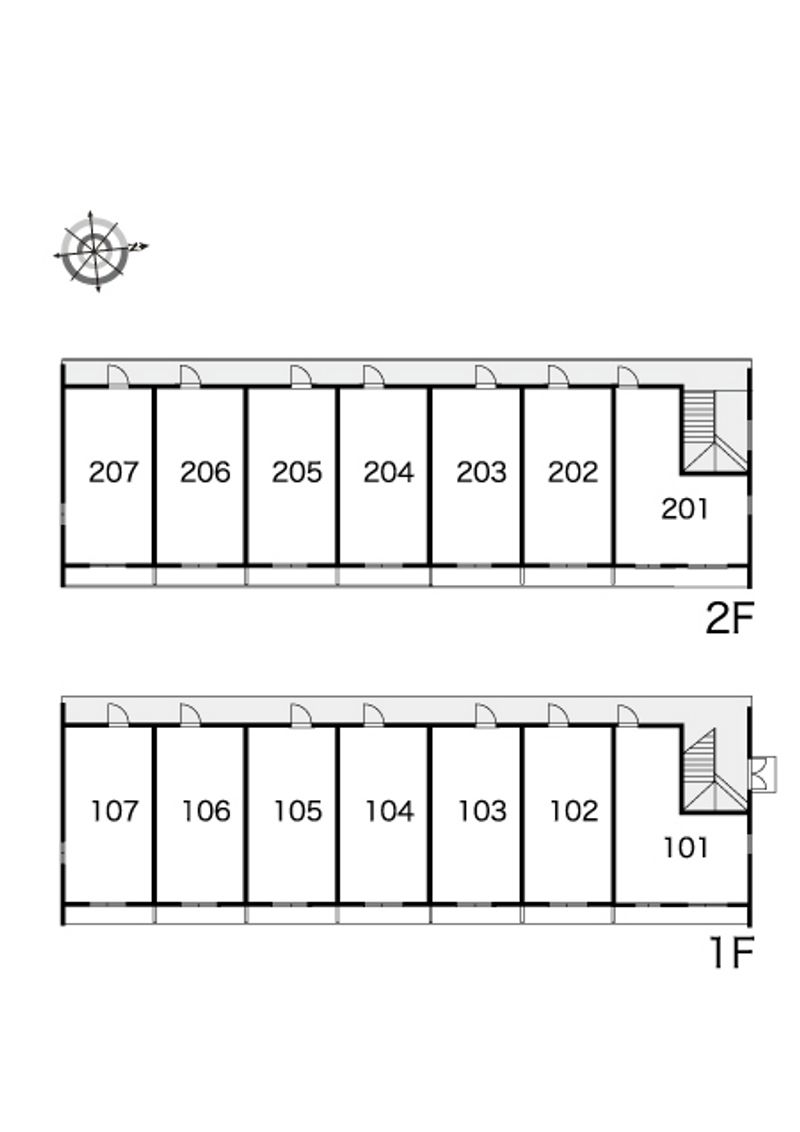 レオパレスリバーサイド 間取配置図