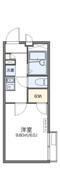 レオパレスキミール 間取り図