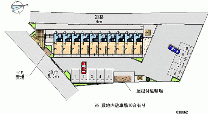 レオパレスヒルサイドテラス弐 区画図