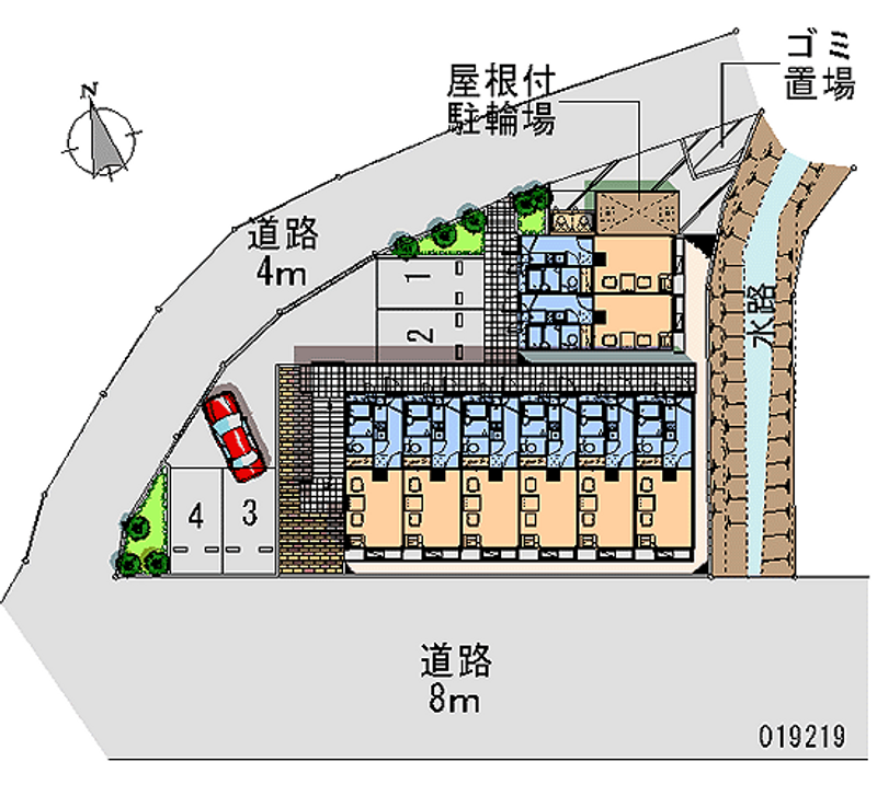 レオパレスドルチェ 区画図