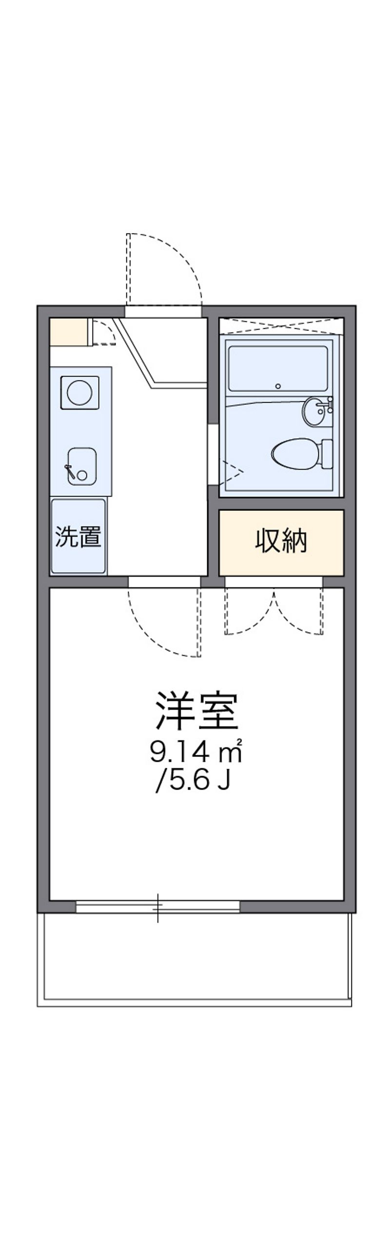 レオパレス栄町 間取図