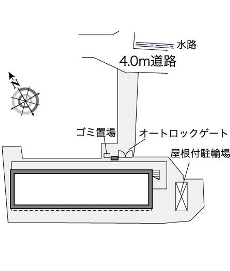 レオパレス比治山ヒルズ 配置図
