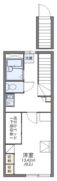 レオパレスフローラⅢ 間取り図