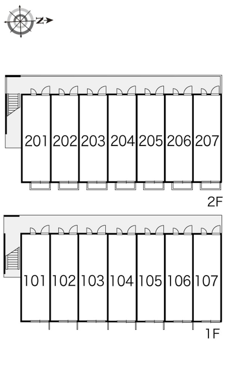 レオパレスレオパーク 間取配置図