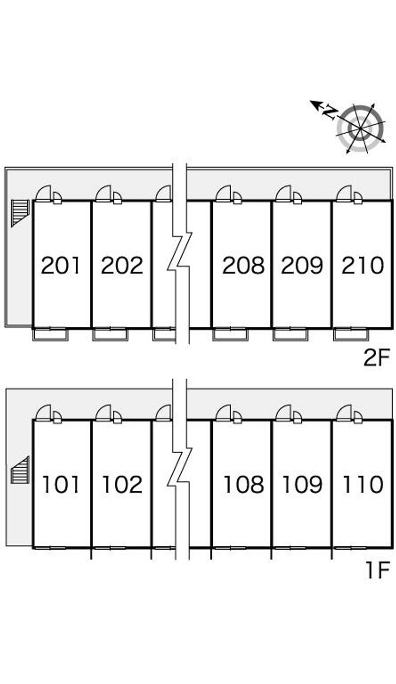 レオパレス福千荘 間取り配置図
