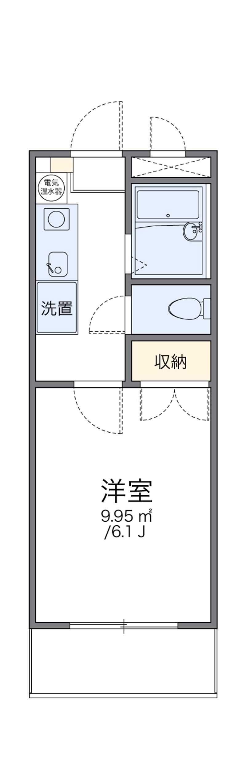 レオパレス川手町Ａ 間取図