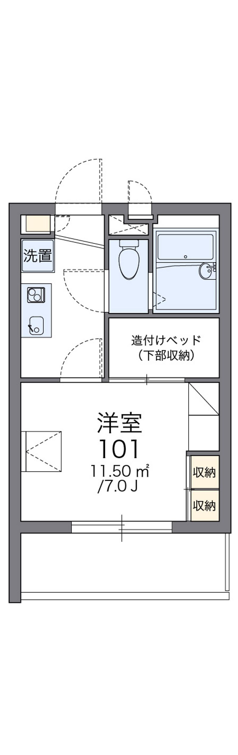 レオパレス多摩平 間取図