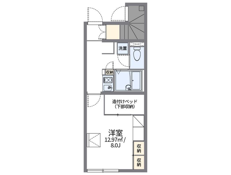 レオパレス彦根 間取図