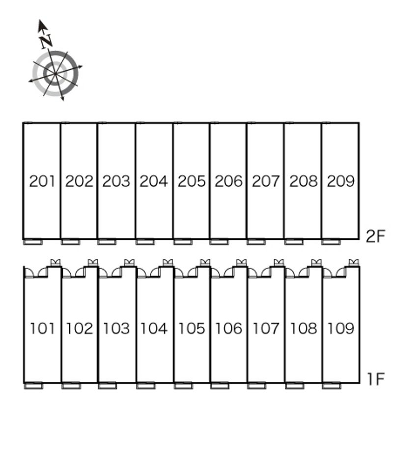 レオパレスタイラ 間取配置図