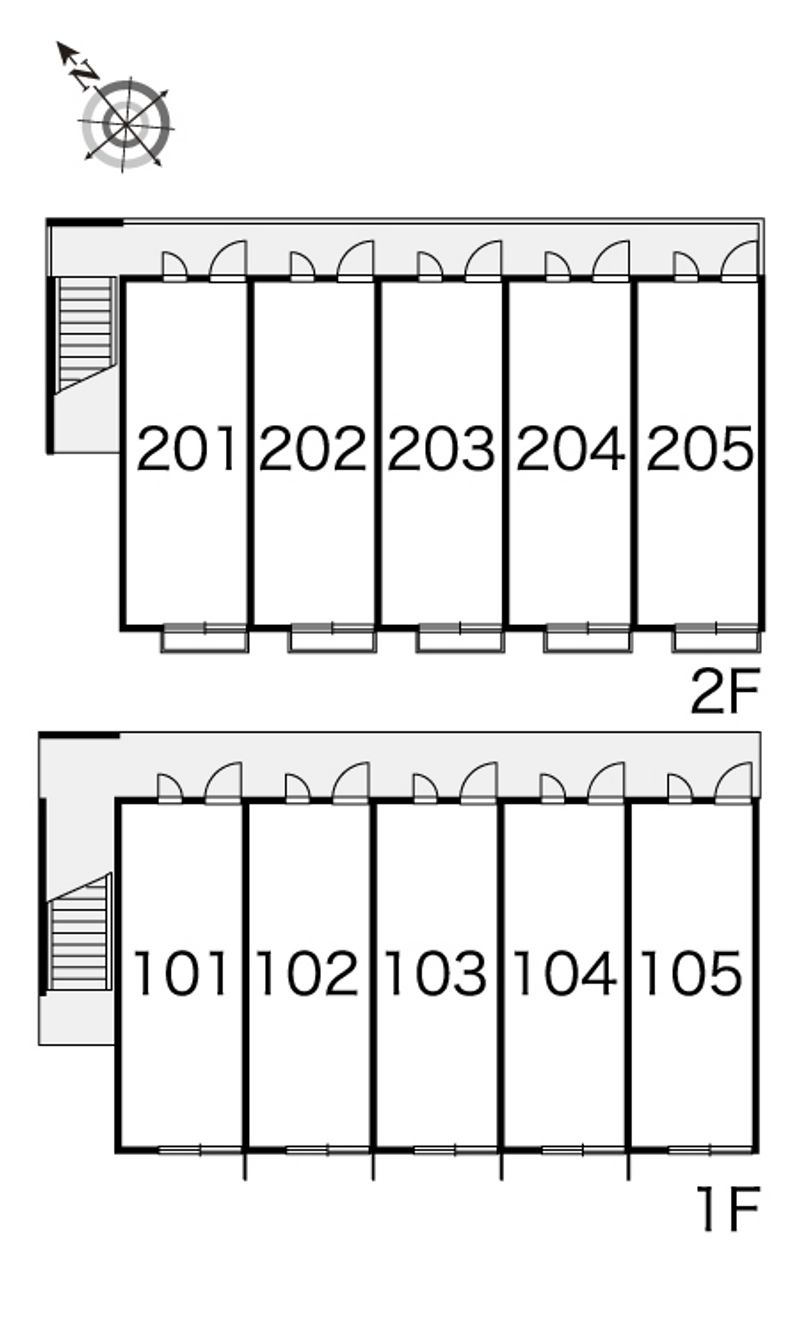 レオパレススウィートハート 間取配置図