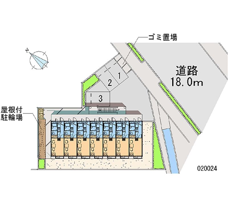 レオパレスさくら小町 区画図