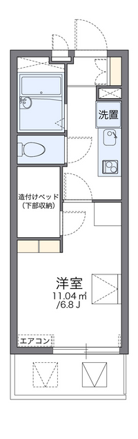 レオパレス駿河 間取り図