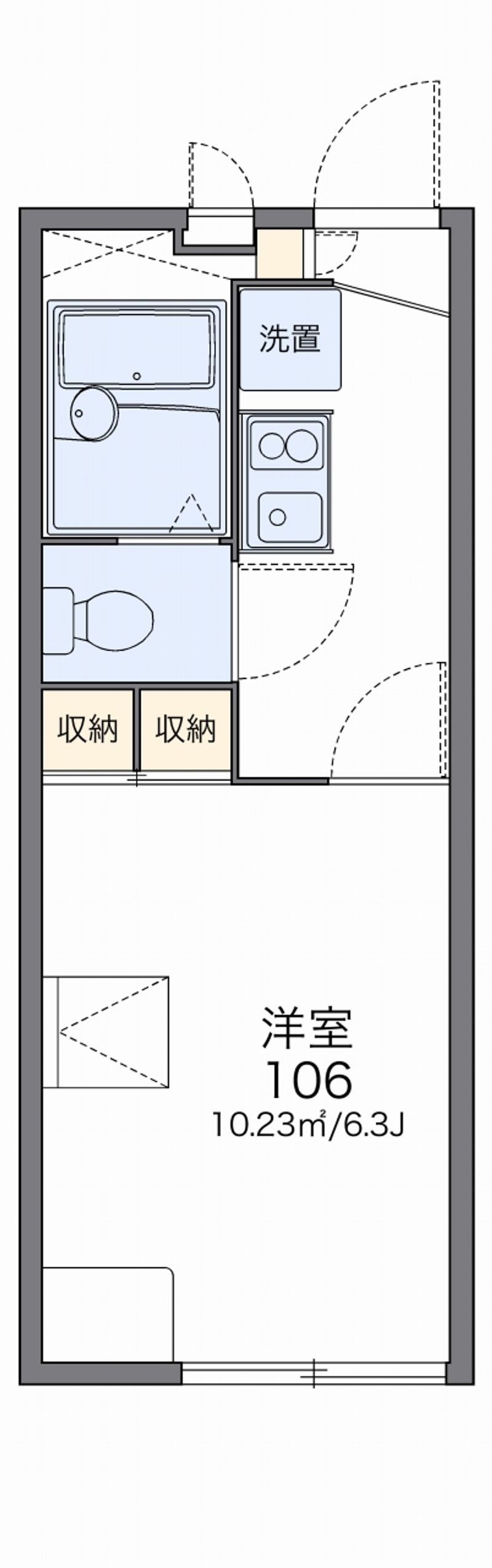レオパレスＹ　アルシオネ 間取り