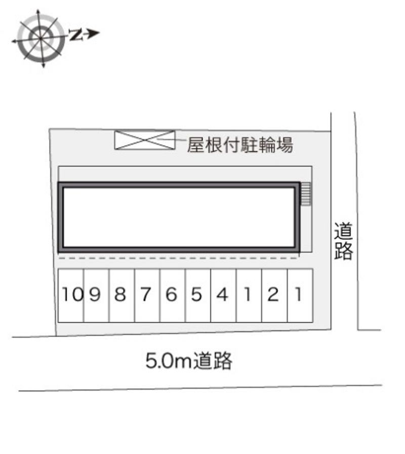 レオパレスアルブルⅡ 駐車場