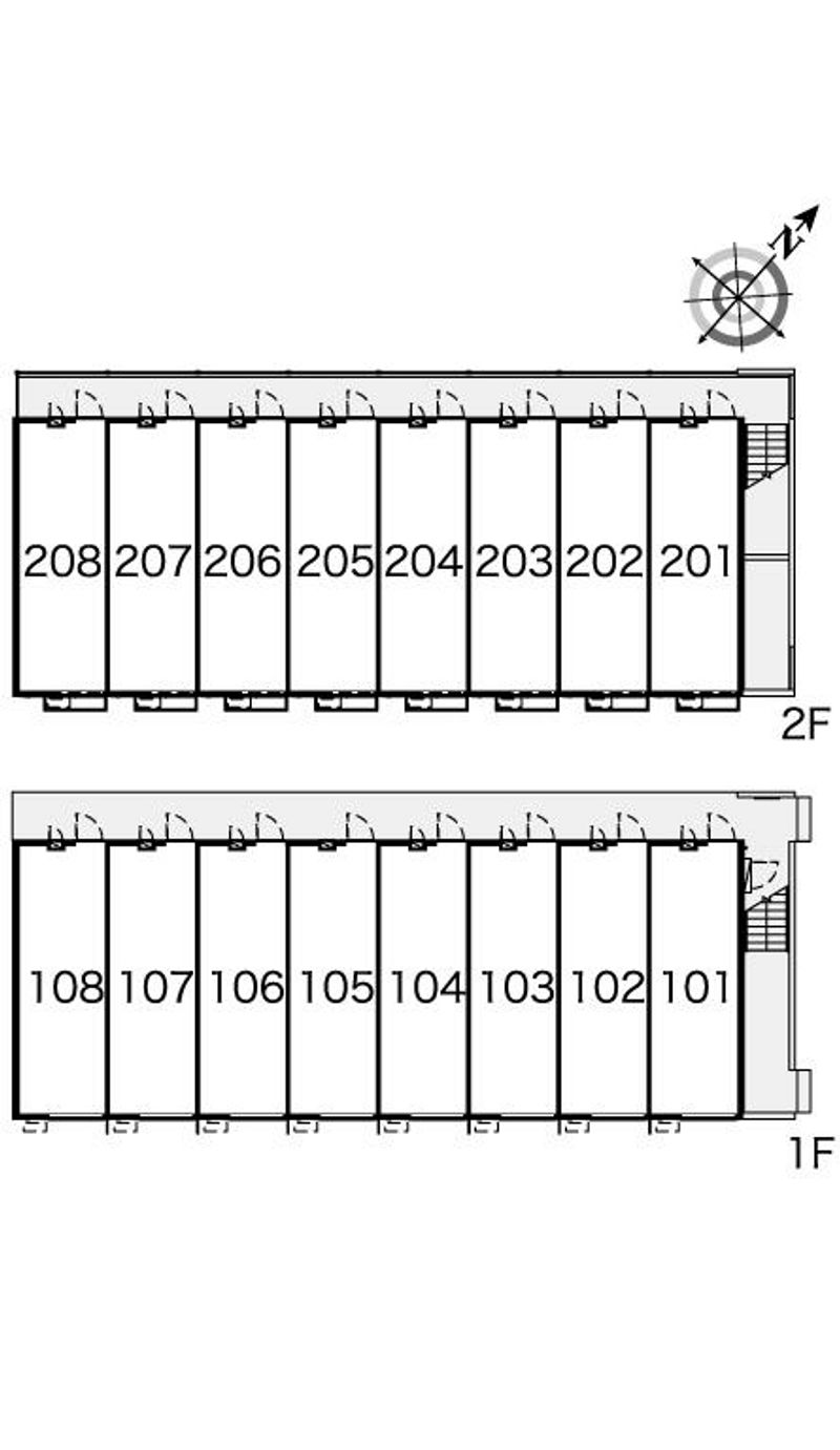 レオパレスルーラル 間取り配置図